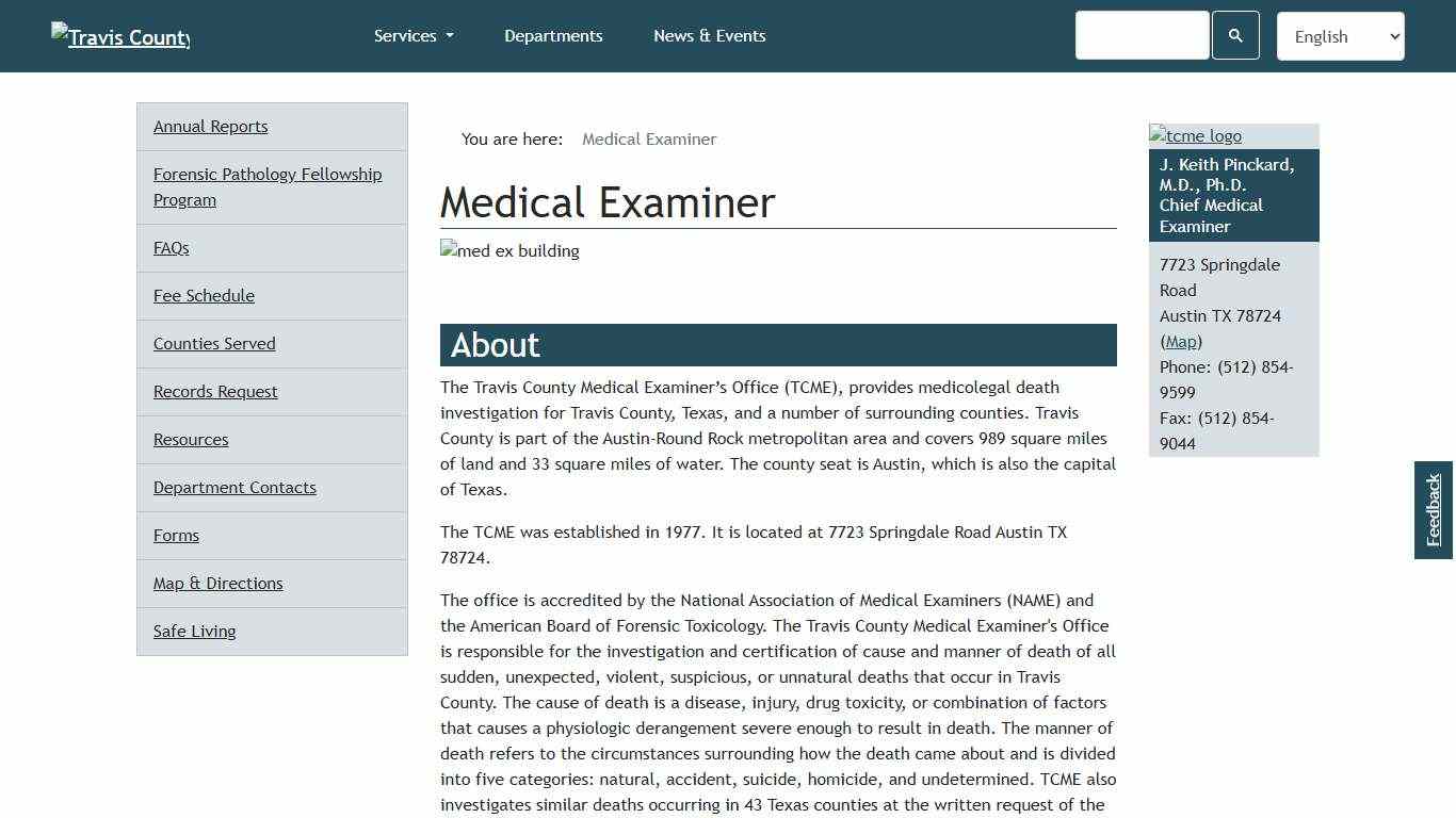Medical Examiner