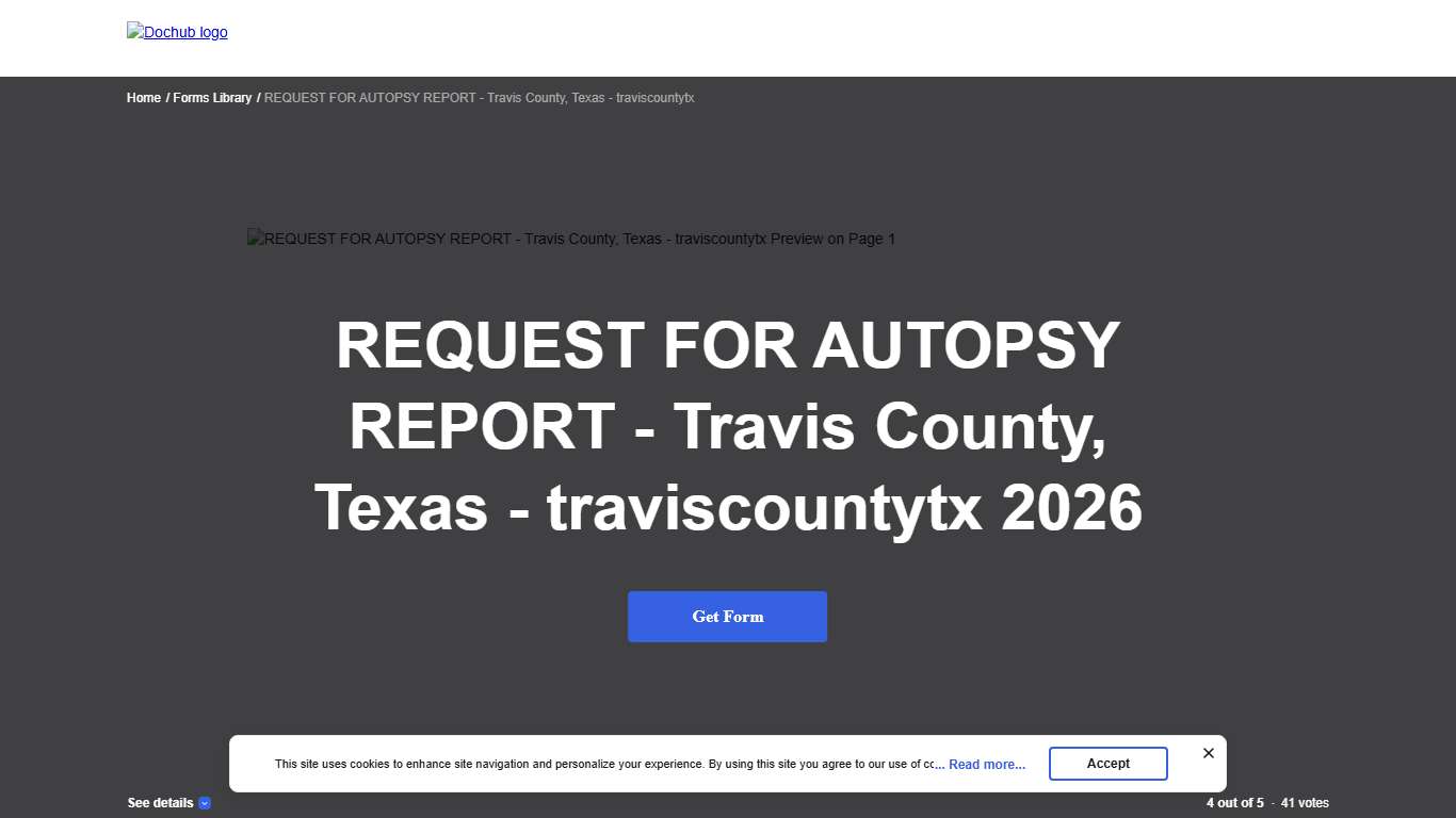 REQUEST FOR AUTOPSY REPORT - Travis County, Texas - traviscountytx: Fill out & sign online DocHub